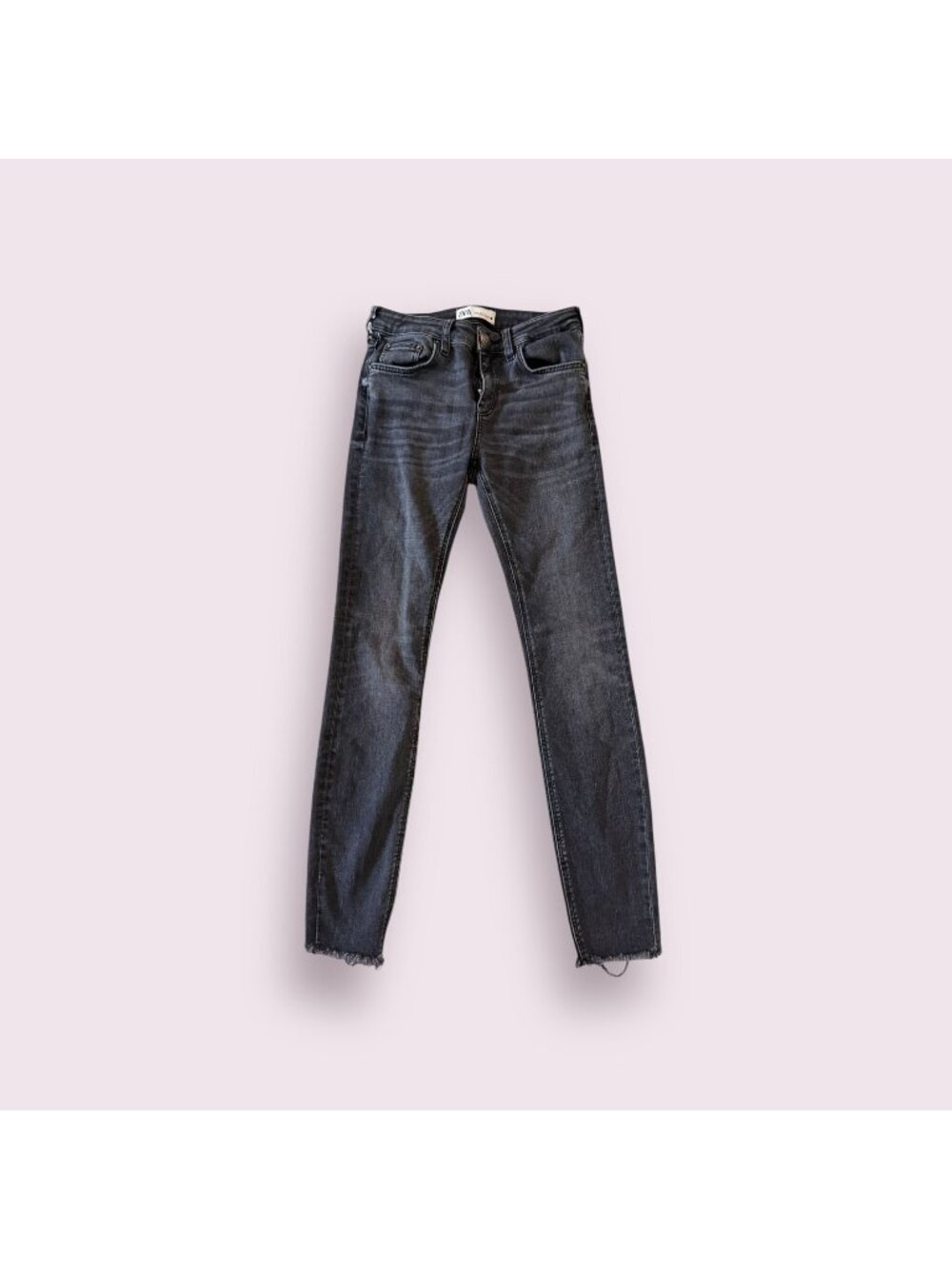 ZARA Black Gray Skinny Jeans Size EUR 36 / US 4